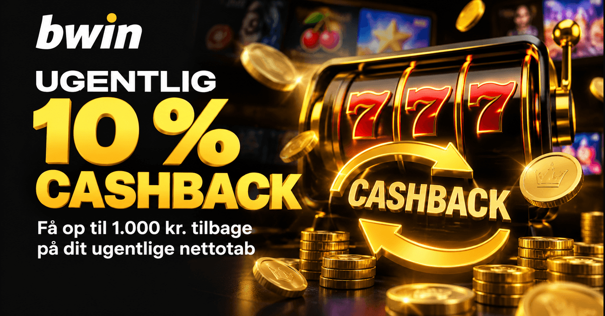 bwin giver 10 % cashback hver uge – få op til 1.000 kr. tilbage på casinospil