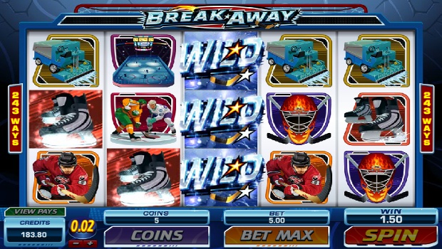 Breakaway slot machine