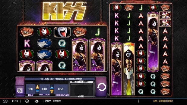 KISS: Shout It Out Loud kolikkopelit