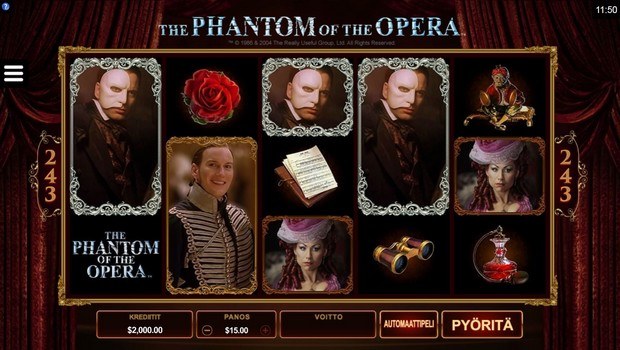 The Phantom of the Opera kolikkopeli