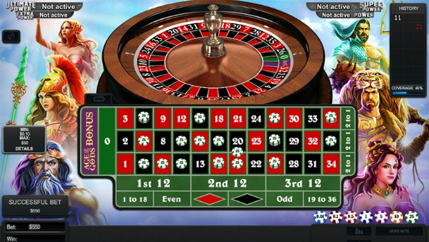 Age of The Gods Live Roulette