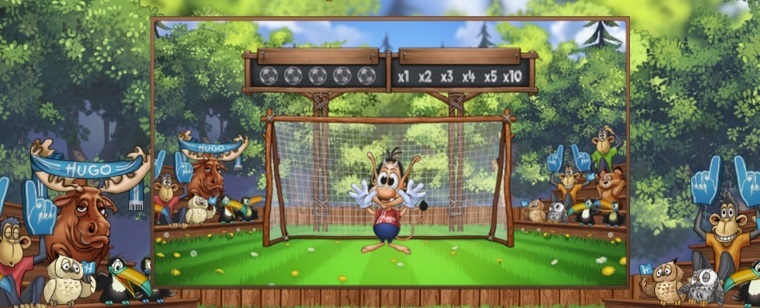 Hugo Goal spelautomat fotbollstema