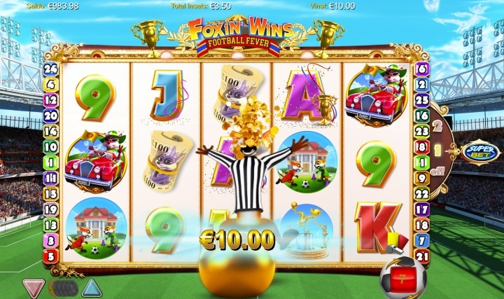 Foxin Wins Football Fever spelautomat
