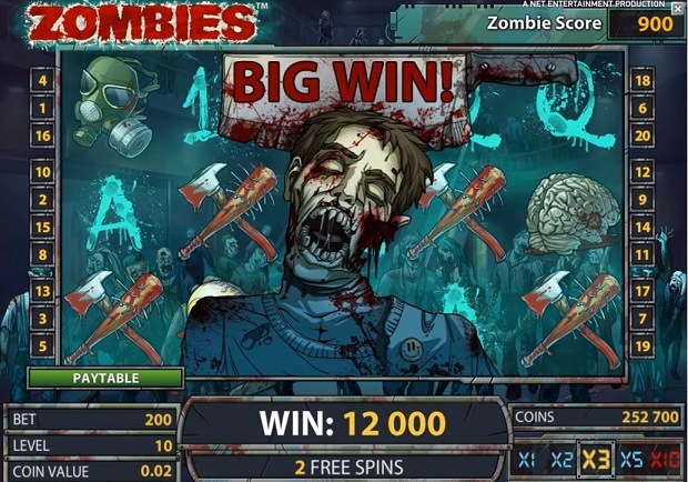 Zombies kolikkopeli