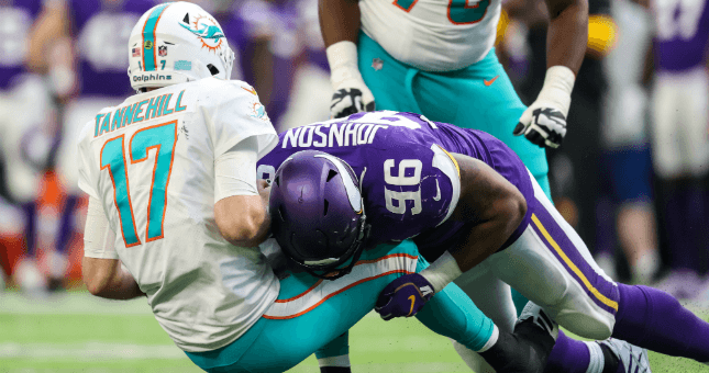 The Vikes are at full sail after a big home win against Miami and they should keep rolling against the disappointing Lions.
