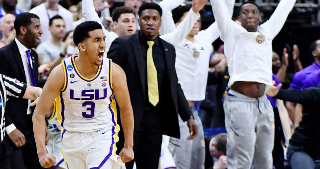 LSU might be missing their coach, but they look good anyway.