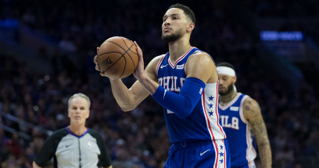 Ben Simmons could see his stats rise with star Joel Embiid injured.