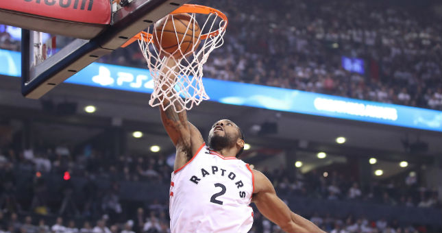 Kawhi Leonard is averaging 31.3 points a game for Toronto during the playoffs.