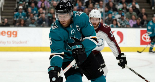 Joe Pavelski is back and a real threat for the Sharks.