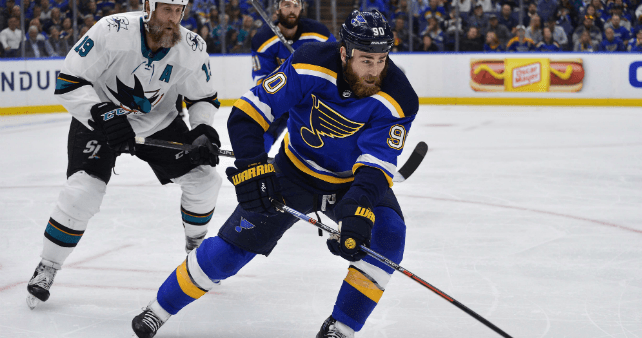 The Blues heart and soul came in a deal with the Sabres last summer.
