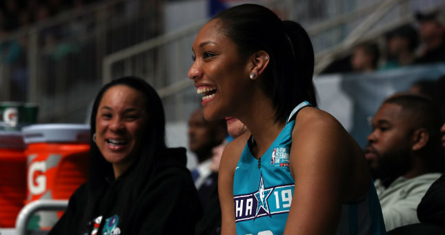 A’ja Wilson is the reigning Rookie of the Year in the WNBA.