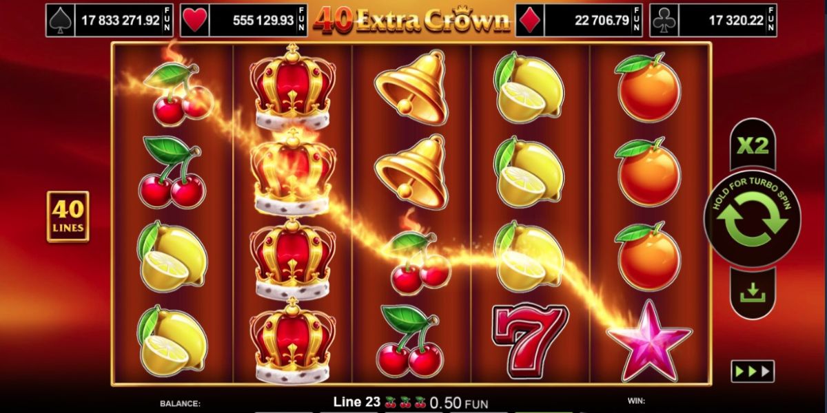 pacanele cu coaroane extra crown