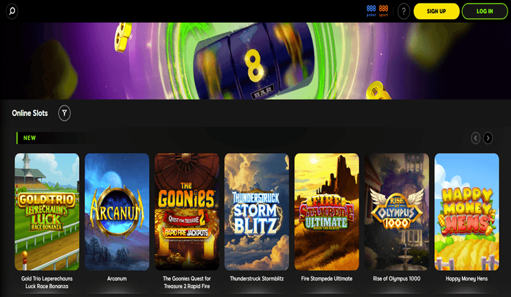 Jocuri slot 888 Casino