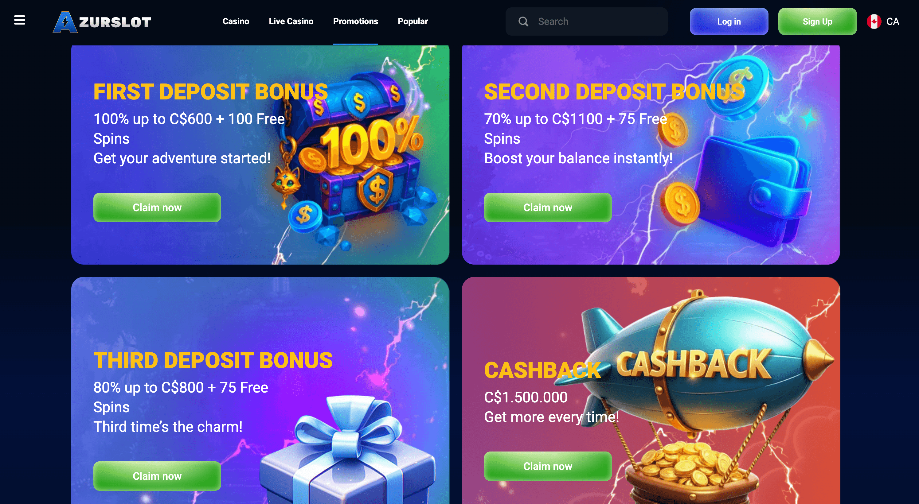 Azur casino bonus