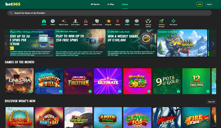 Bet365 καζίνο