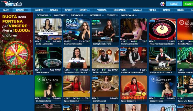 Betflag casinò login