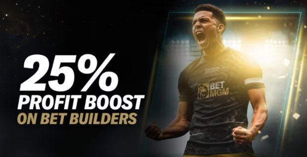 BetMGM's 25% profit boost promotion on bet builders should be a feature of this site's World Cup betting offers