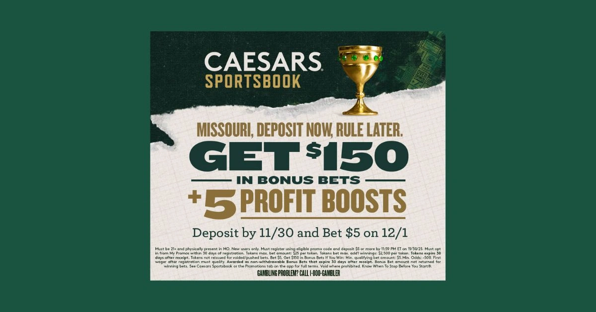Early-Access Caesars Sportsbook Promo Code for Missouri: GAMBLINGMO (Nov. 20)