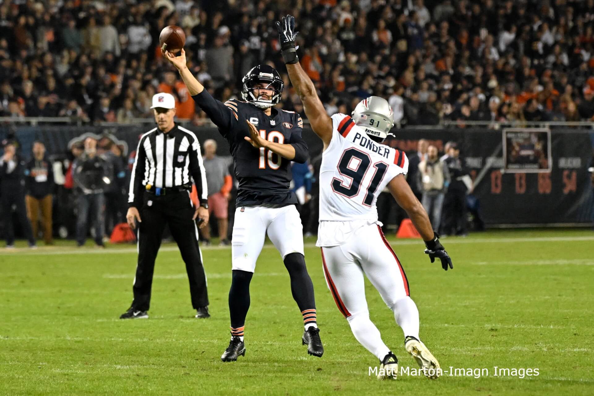 Bears Hold Off Patriots in Thursday Night Thriller