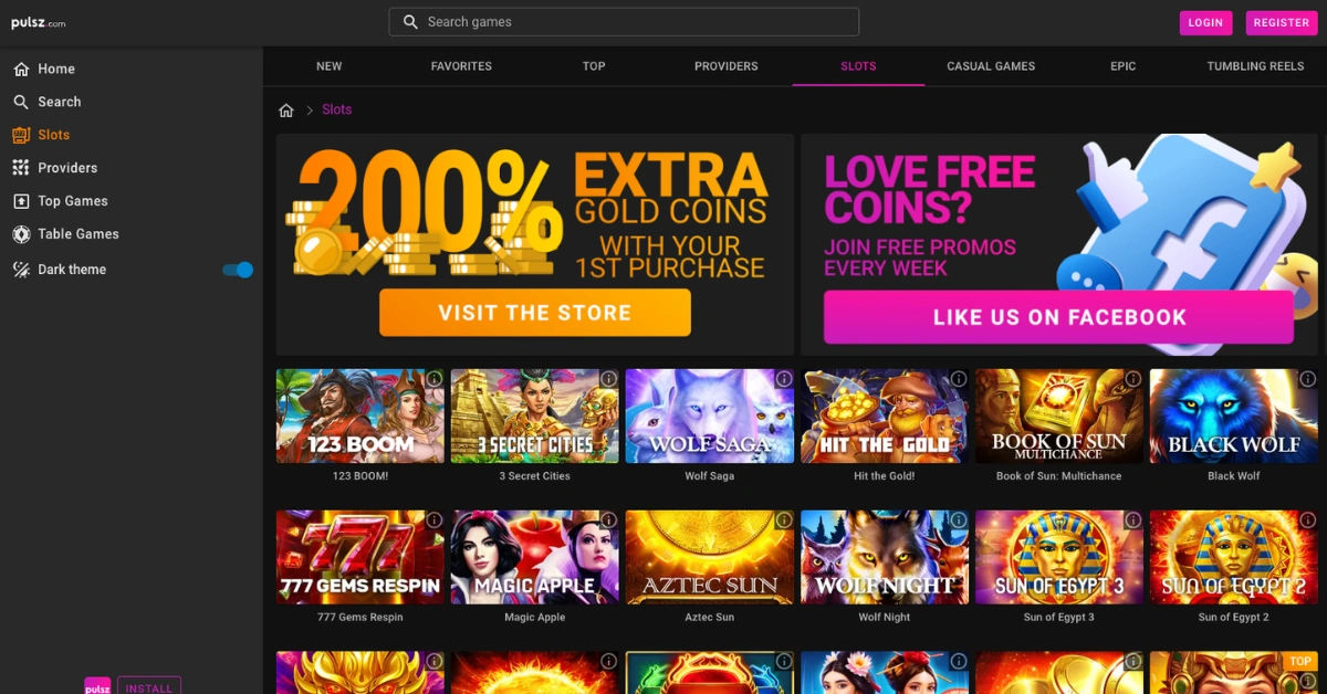 Top 5 Social Casino Sites Like Pulsz