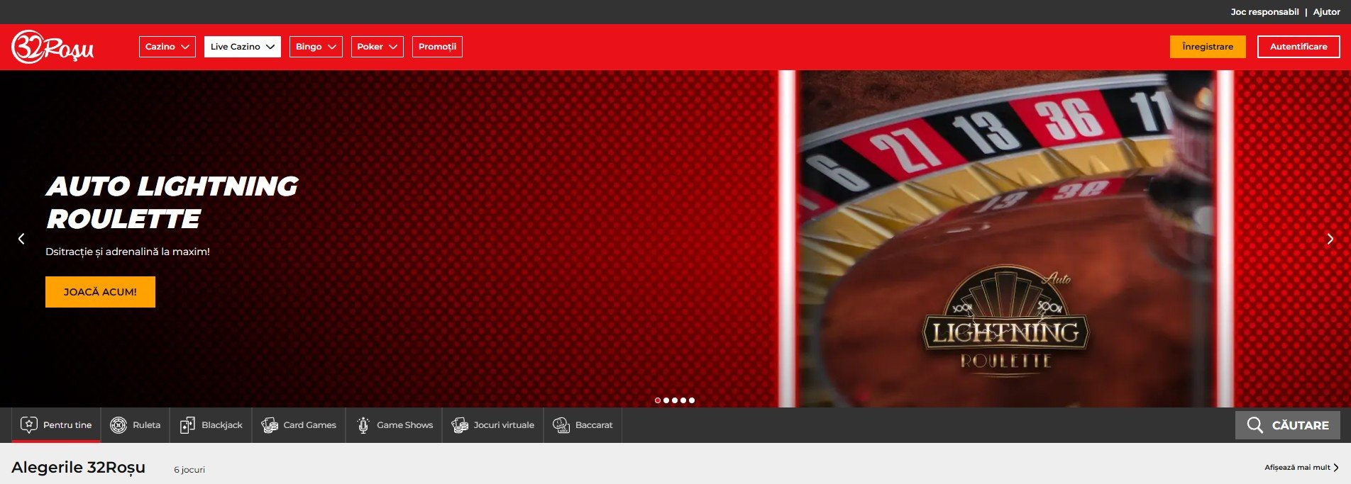 Cazino Live 32 Rosu