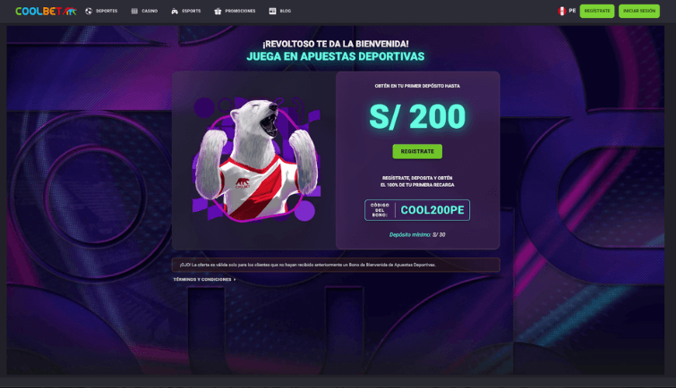 Imagen de Coolbet apuestas deportivas bono de bienvenida Peru