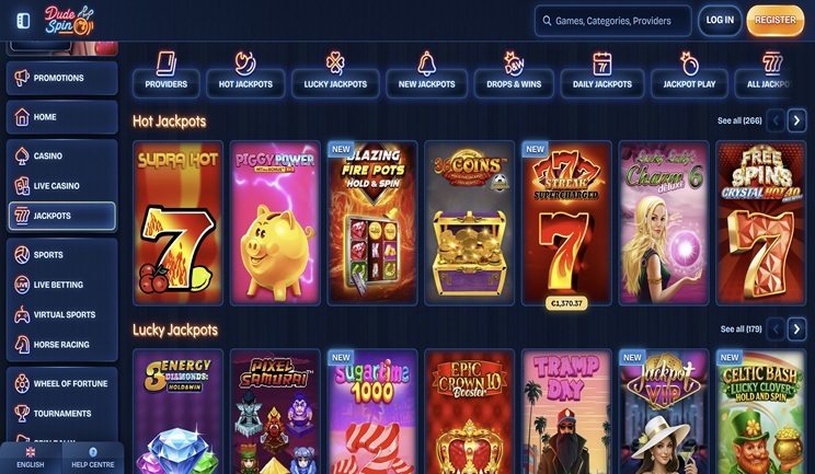 Dude Spin Casino Jackpot Slot