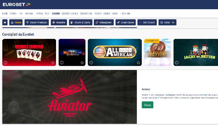 Eurobet login
