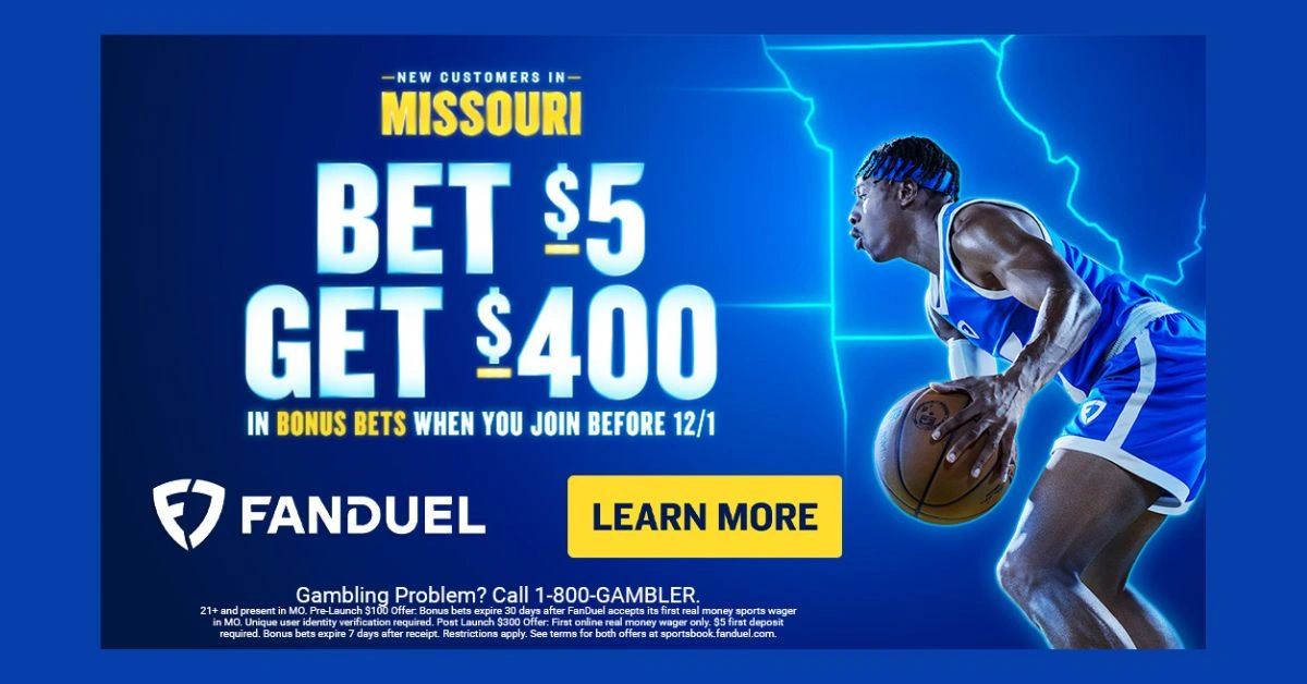 FanDuel Missouri Promo: Get $400 in Bonus Bets Before Launch (Nov. 20)