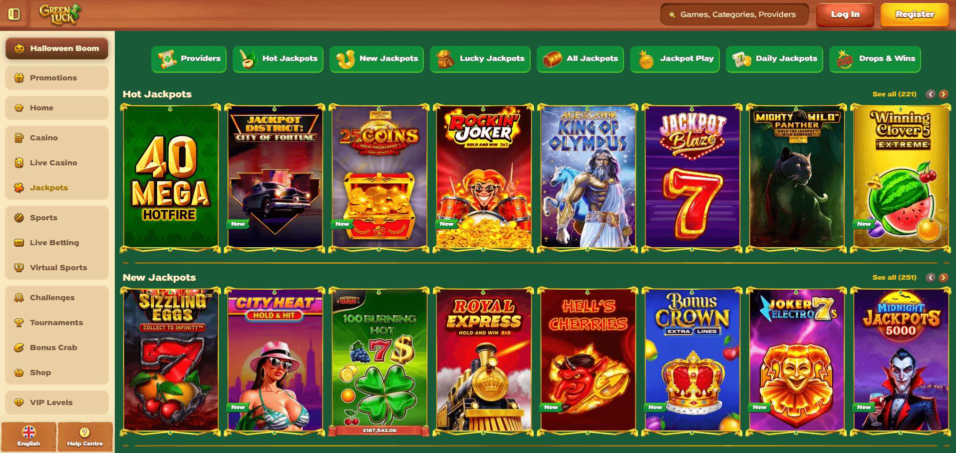 Cod bonus luck casino