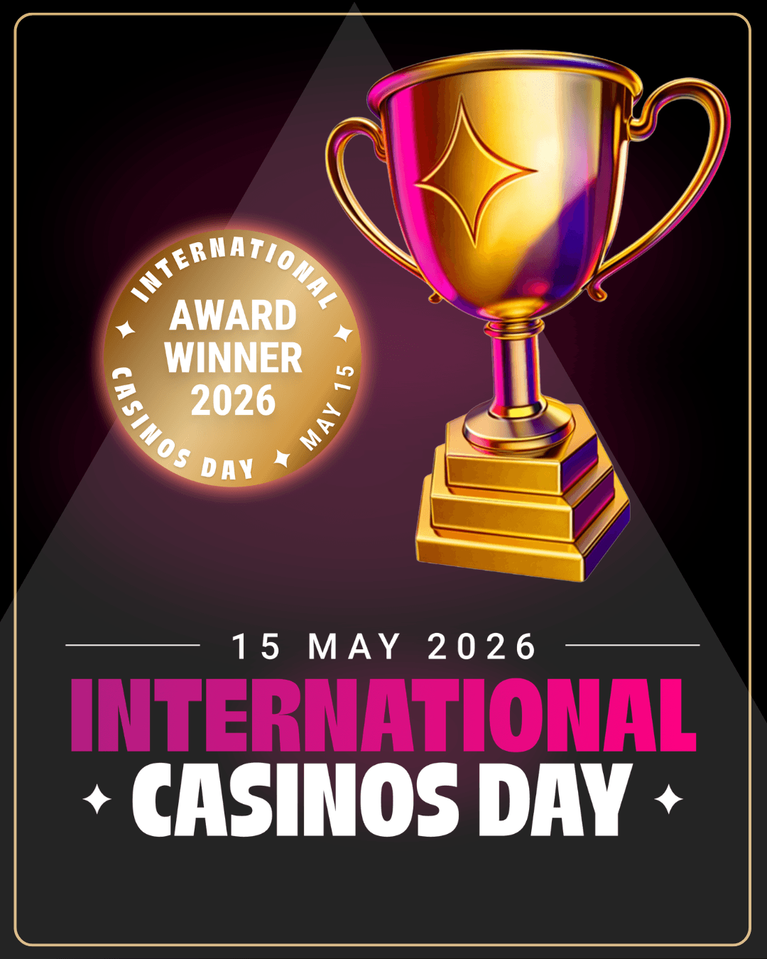 International Casinos Day Generic Award Certificate