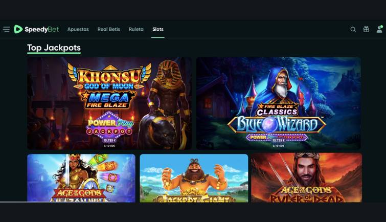 Jackpots en Speedybet Casino