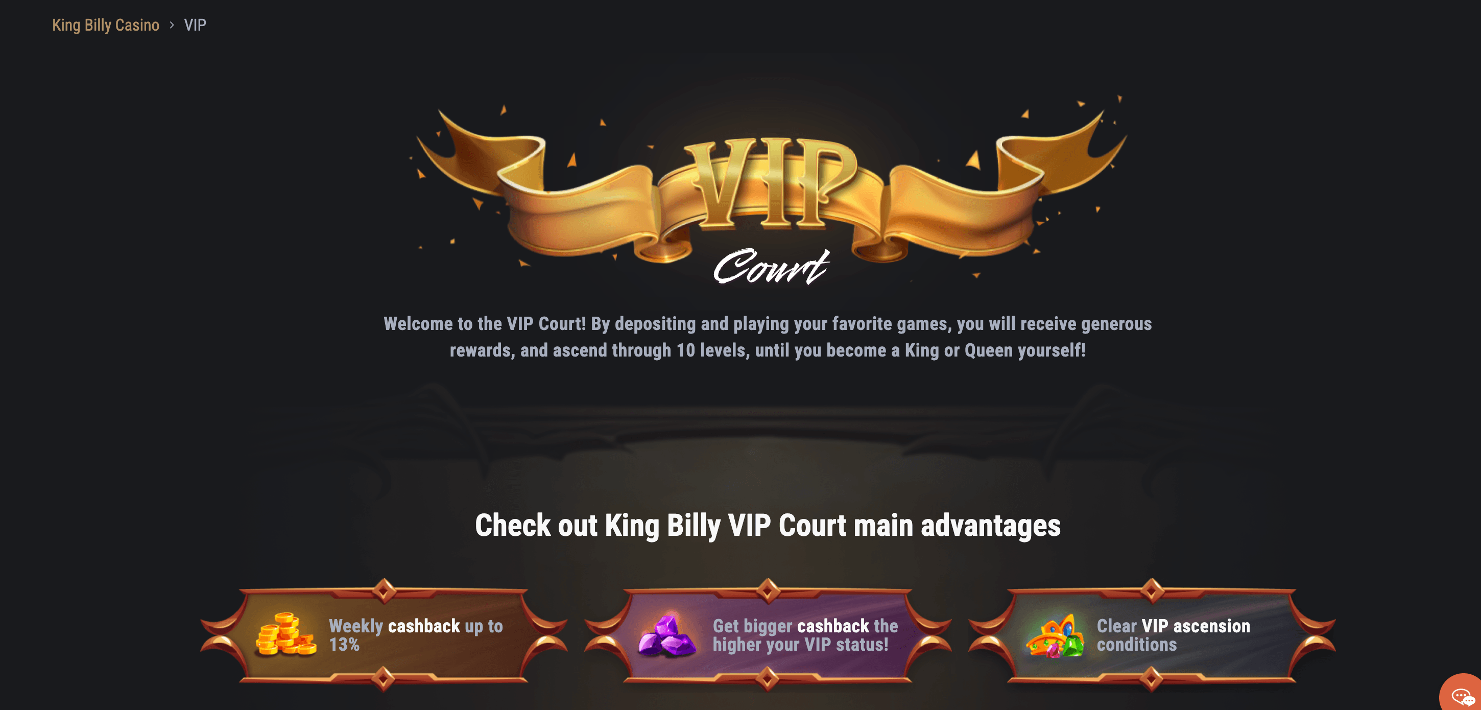 King Billy VIP Program