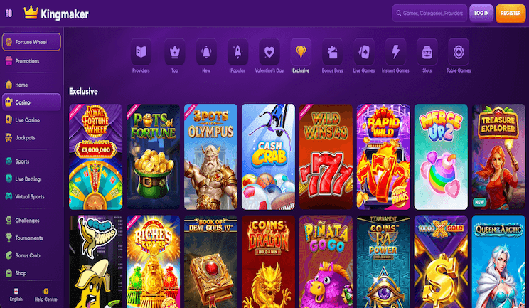 Kingmaker Casino Exclusive