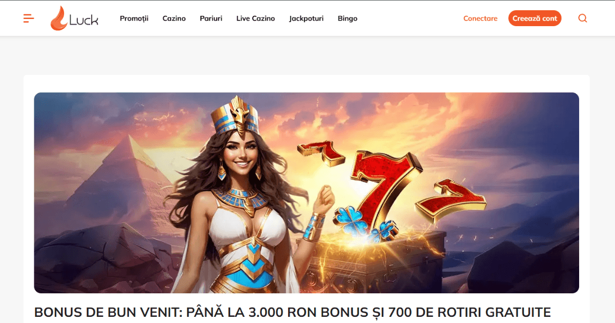 Luck cazino bonus de bun venit 2026