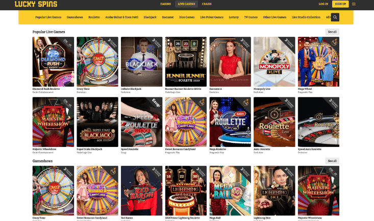 Lucky spins casino