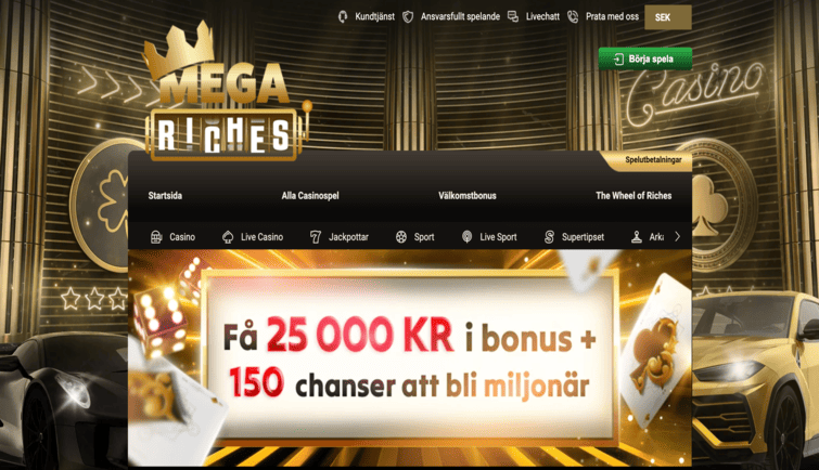 Mega Riches Casino Bonus Offerings