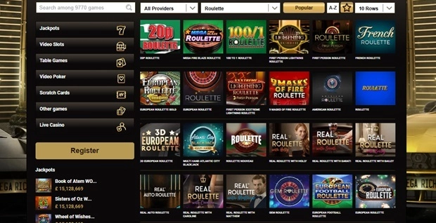 Mega Riches Casino Roulette
