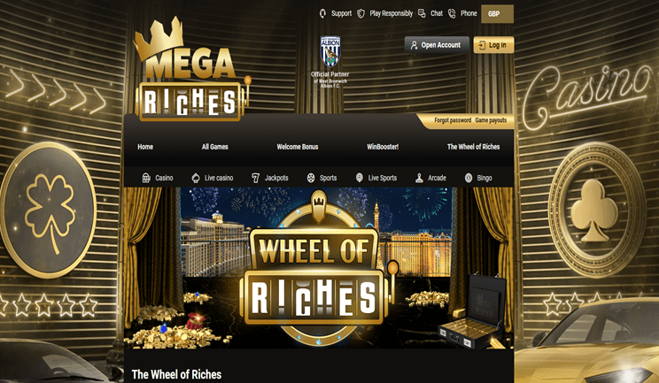 Mega Riches Wheel of Riches