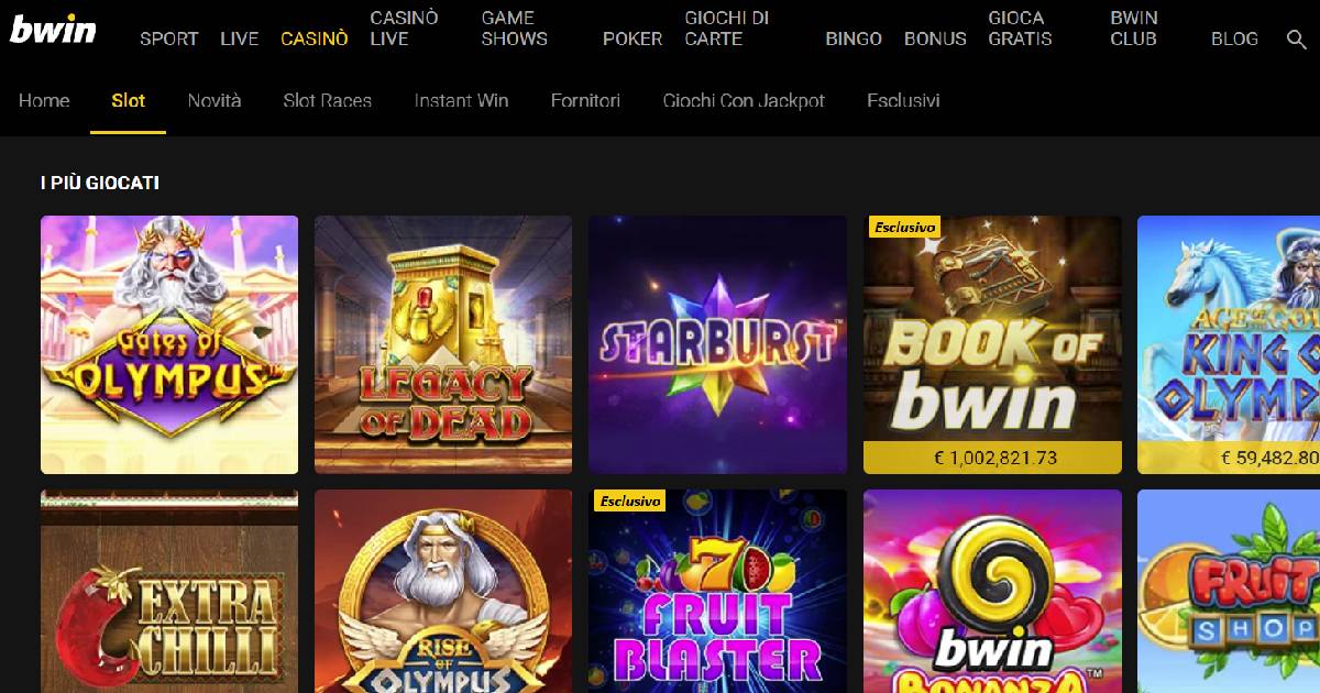 Bwin Slot: Scopri i nuovi Giochi con Bonus Imperdibili