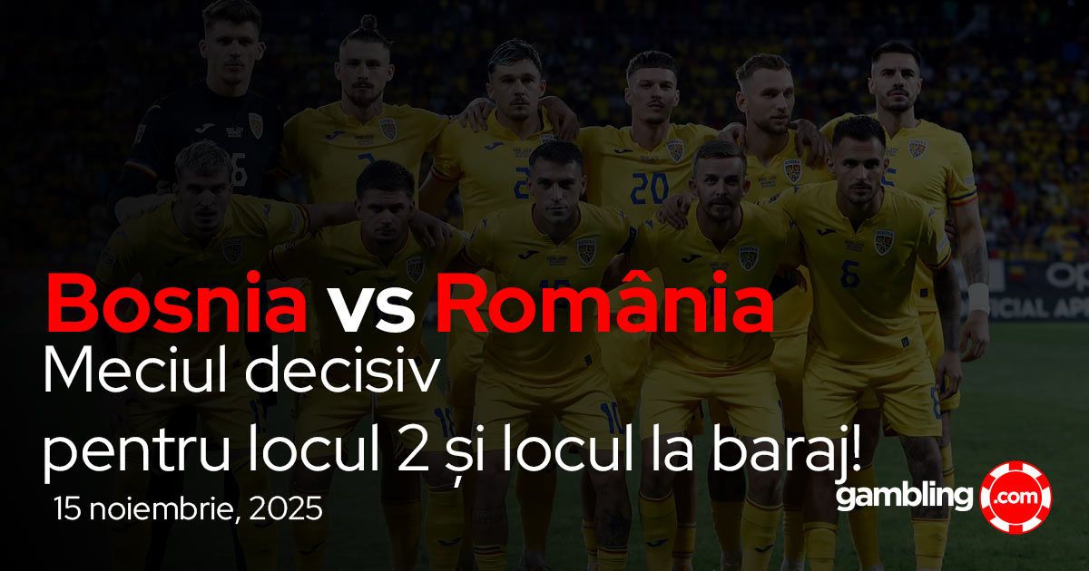 Pariuri Bosnia vs România, ponturi calificări Cupa Mondială 15 noiembrie