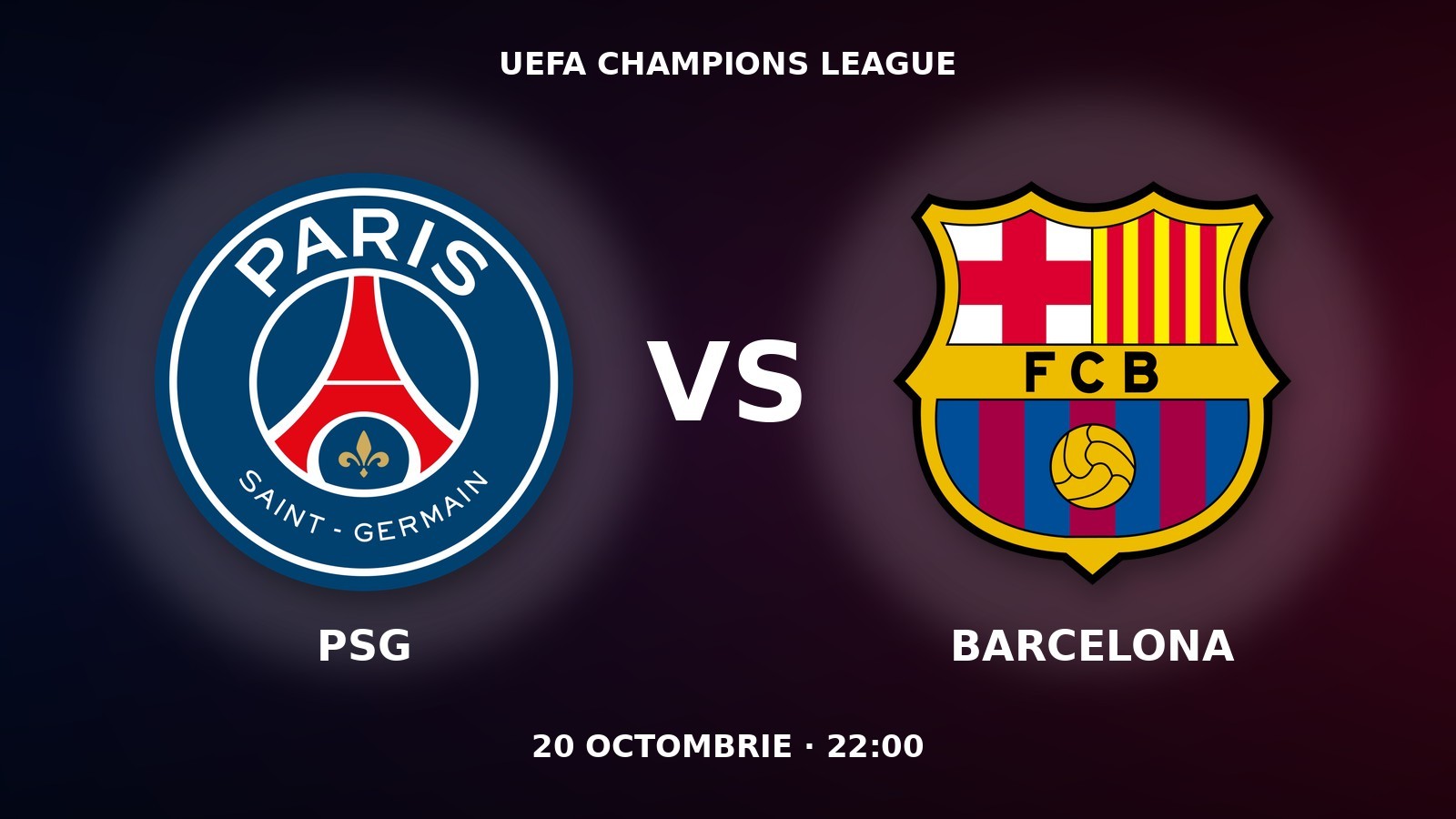Pariuri Paris Saint-Germain - FC Barcelona, ponturi Liga Campionilor 20 octombrie 2026