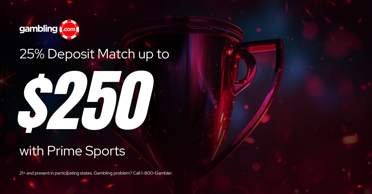 Prime Sports Promo Code: 25% Deposit Match up to $250 in Bonus Bets (Aug. 12)