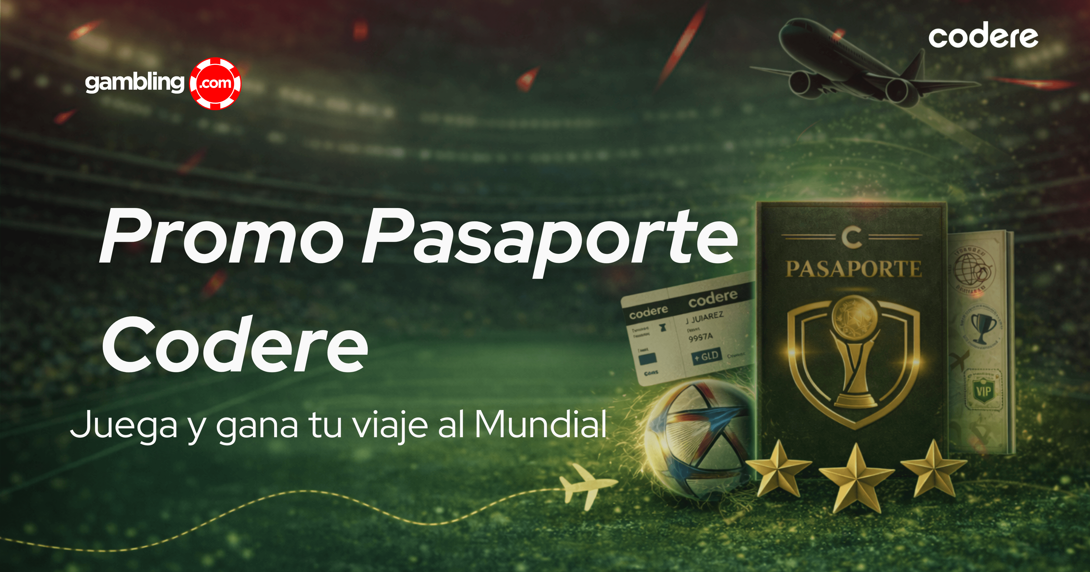 Pasaporte Codere: apuesta y gana un viaje al Mundial 2026