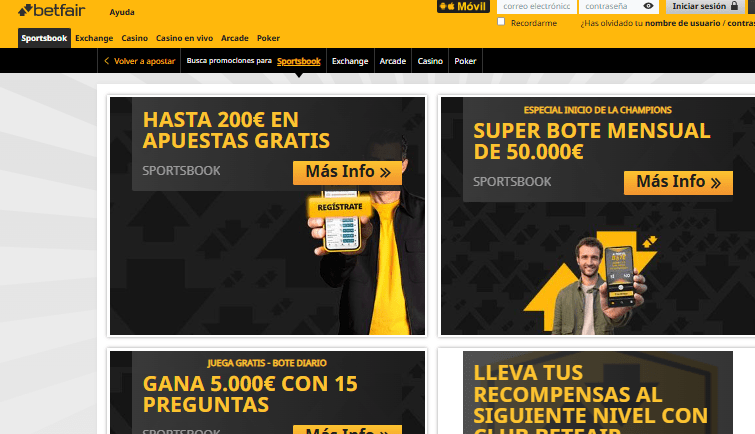 Betfair apuestas