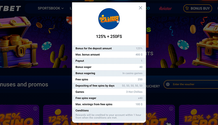 Mostbet Casino nabídky