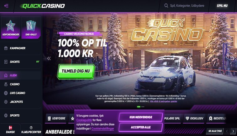 Quick Casino er lanceret i Danmark
