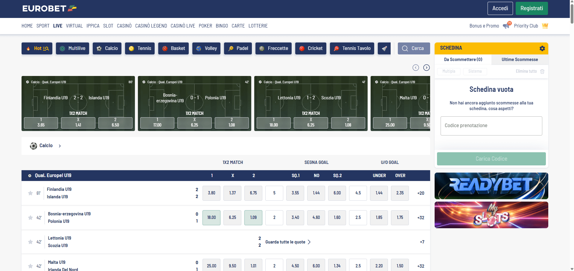EuroBet scommesse