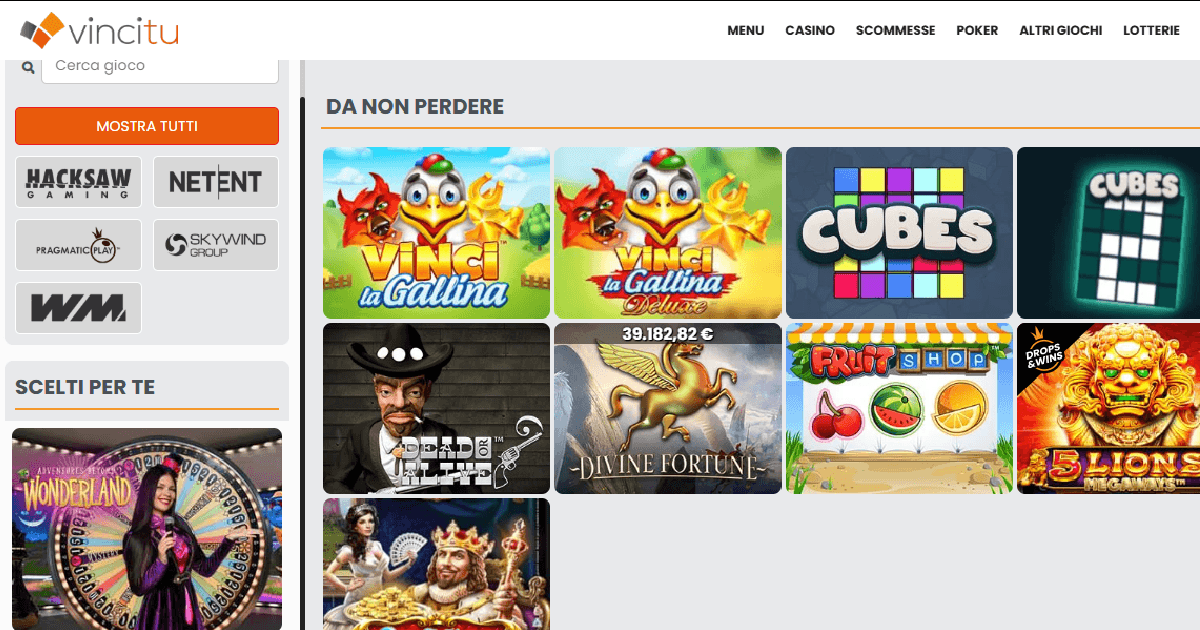 Vincitu Slot: Scopri i Titoli da Provare con Bonus