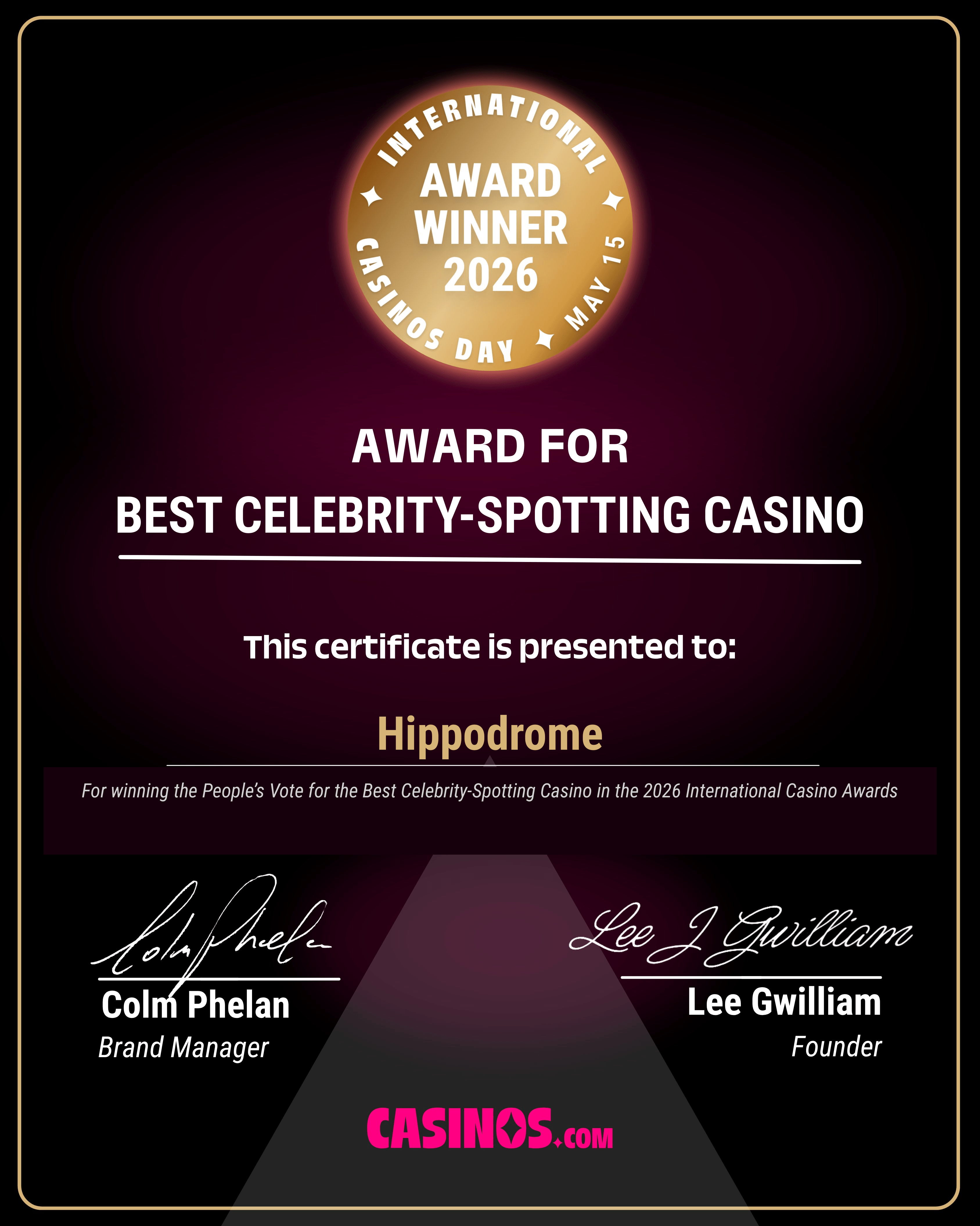 Best Celebrity Spotting Casino Hippodrome